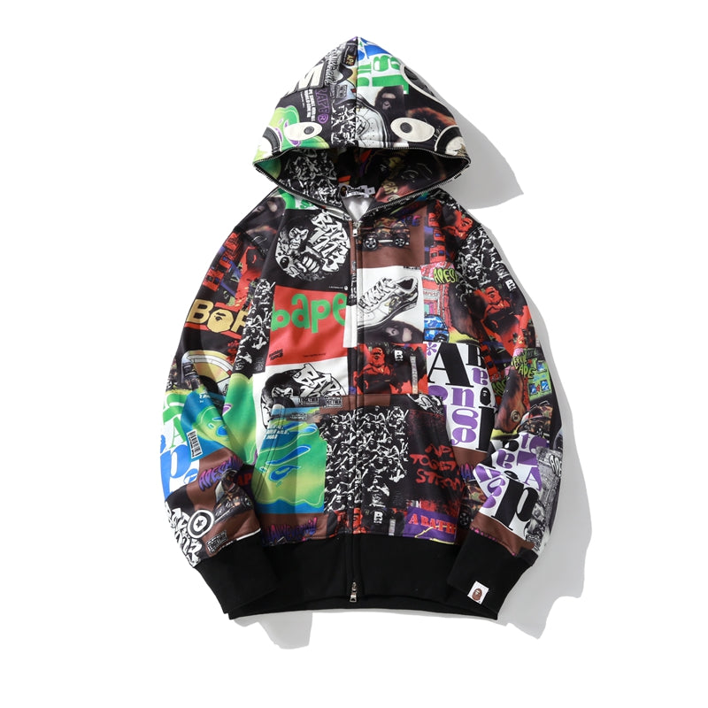 Album Monogram Shark Hoodie Multicolor