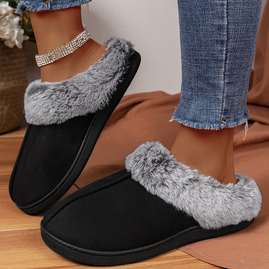 CozyPlus Slippers - Ultra-Soft, Plush Lined, Non-Slip, Closed-Toe, Flat Sole, Warm, and Fuzzy Winter Shoes for Home - Soft, Gentle, and Comfortable Footwear for Cold Weather - cozydrew